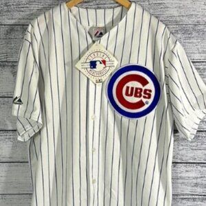 NWT Vintage Majestic Made In USA Cubs Home Jersey XL